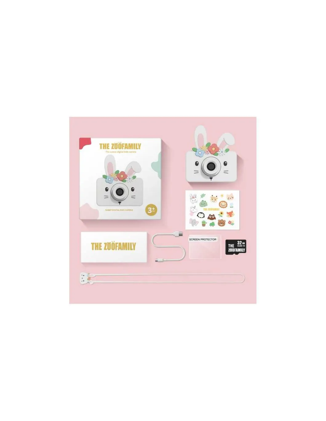 Appareil photo Lapin fleurs - The Zoofamily