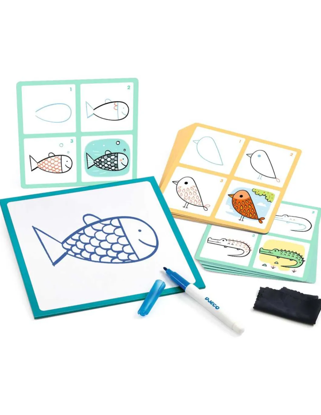 Apprendre à dessiner Step by step Lama & Co - Djeco