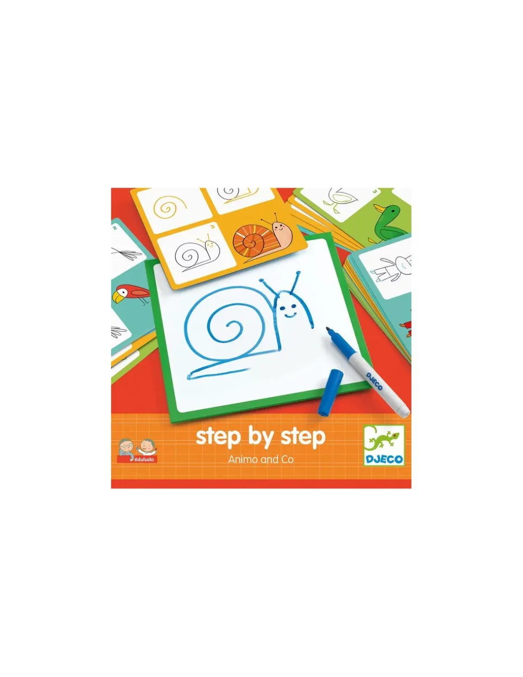 Apprendre à dessiner Step by step Animals and Co - Djeco