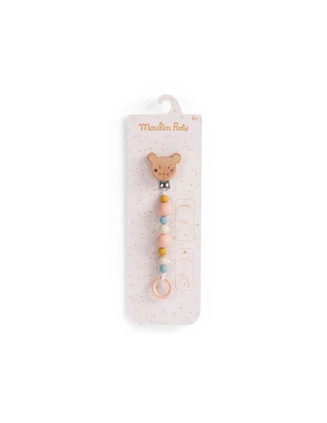Attache tétine souris La petite école de danse - Moulin Roty