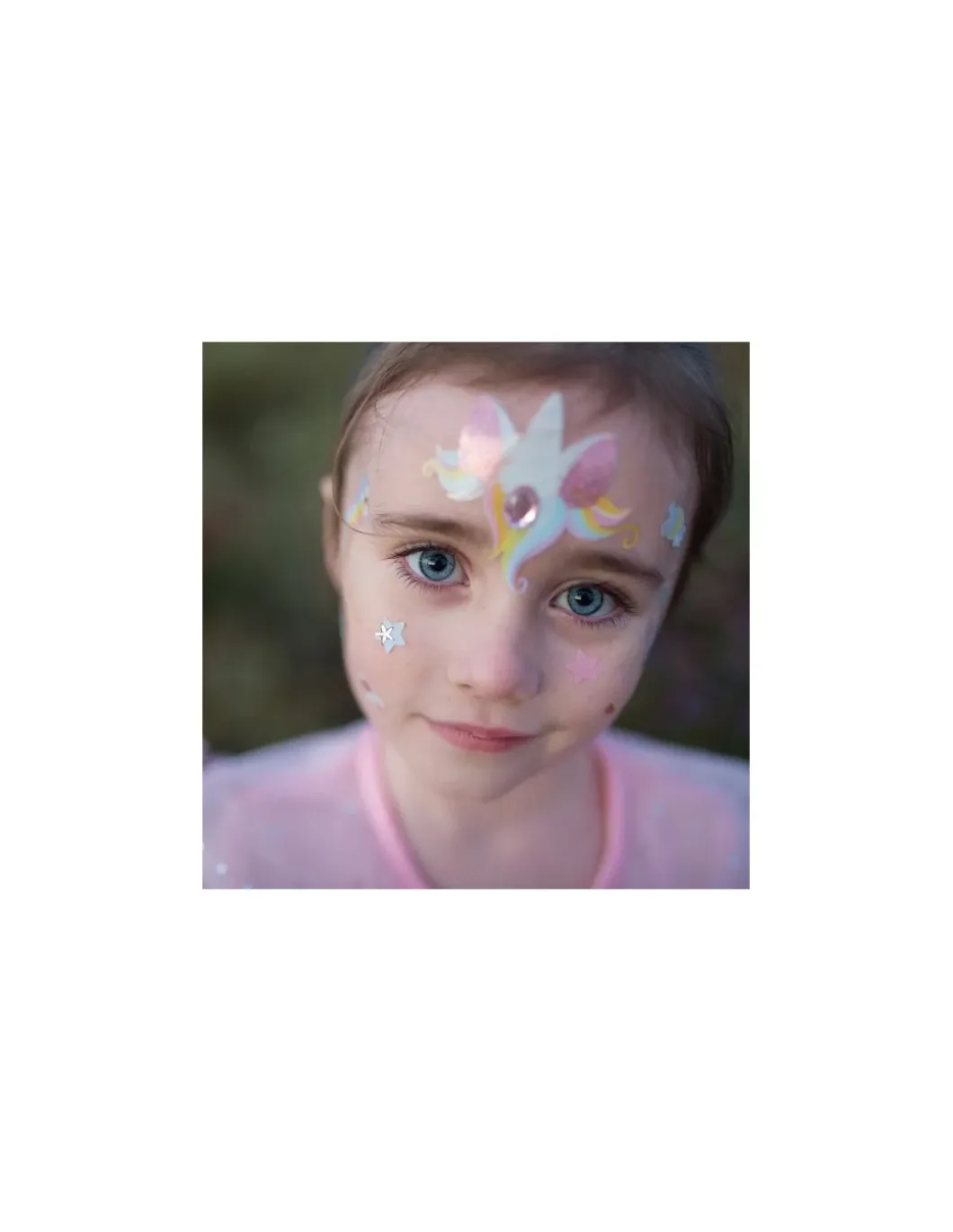 Autocollants pour le visage licorne - Great Pretenders