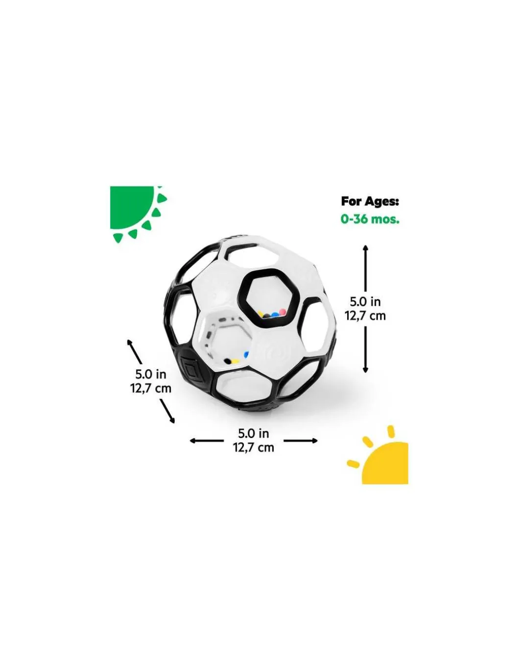 Balle sensorielle noir et blanc - Oball