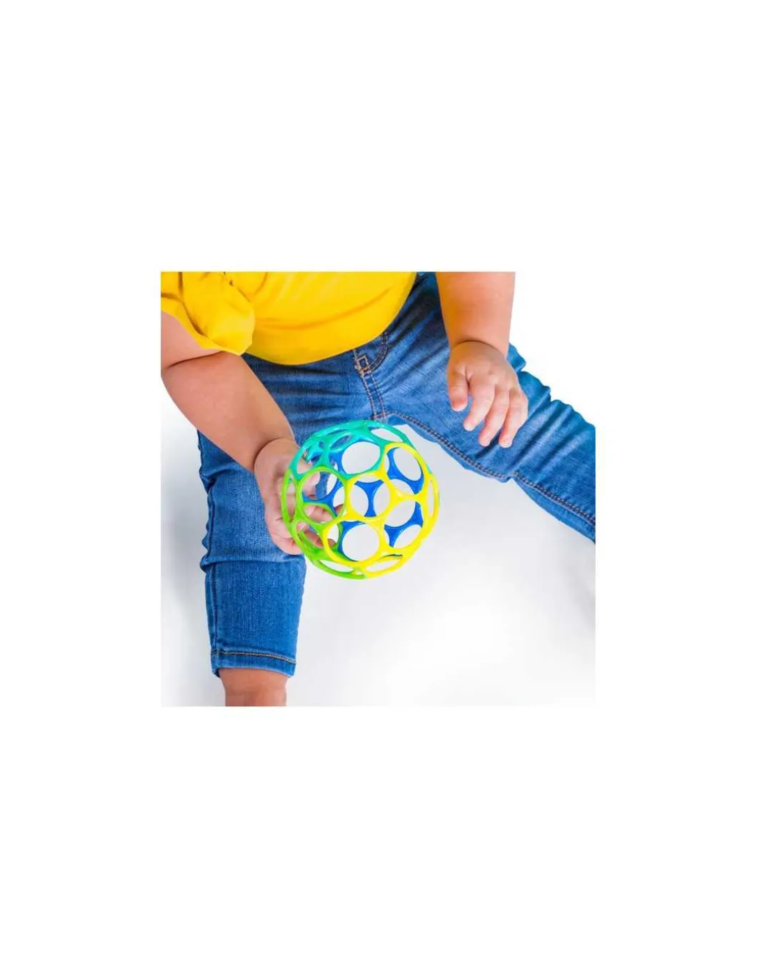 Balle souple bleu vert - Oball