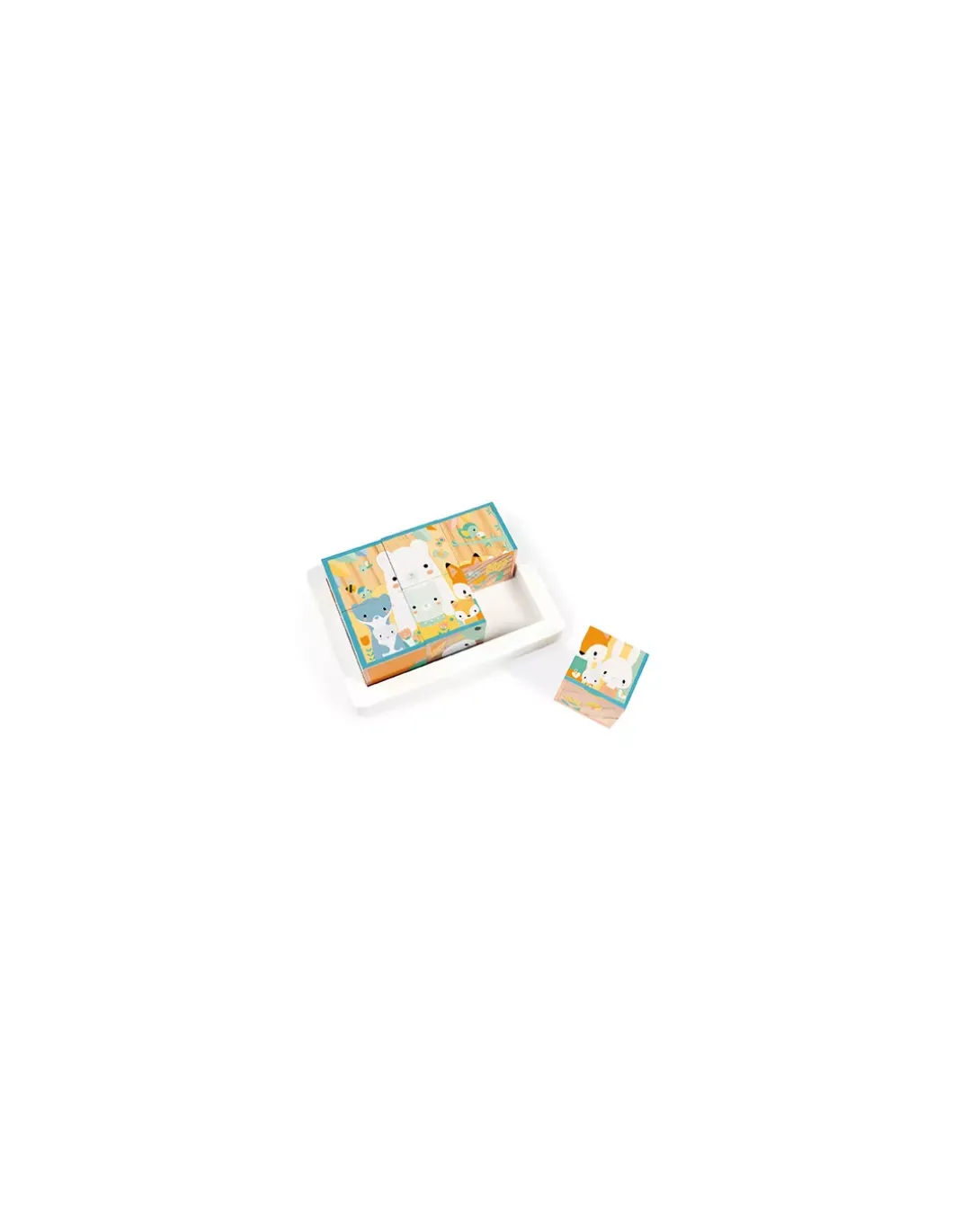 Barquette 6 cubes pure - Janod
