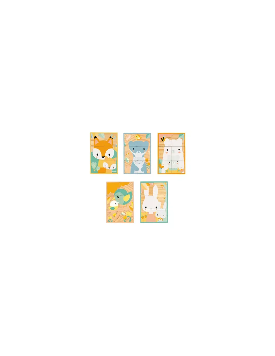 Barquette 6 cubes pure - Janod