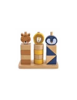 Blocs Animaux à empiler en bois - Trixie