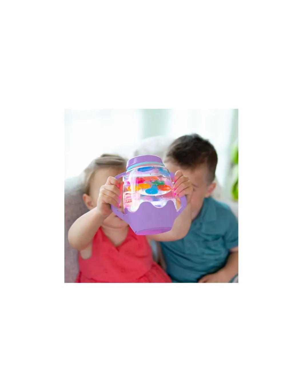 Bocal de jeu sensoriel violet - Glo Pals