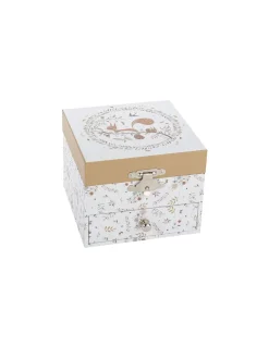 Boîte à bijoux musicale cube Ecureuil dans la Prairie - Trousselier