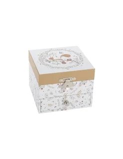 Boîte à bijoux musicale cube Ecureuil dans la Prairie - Trousselier