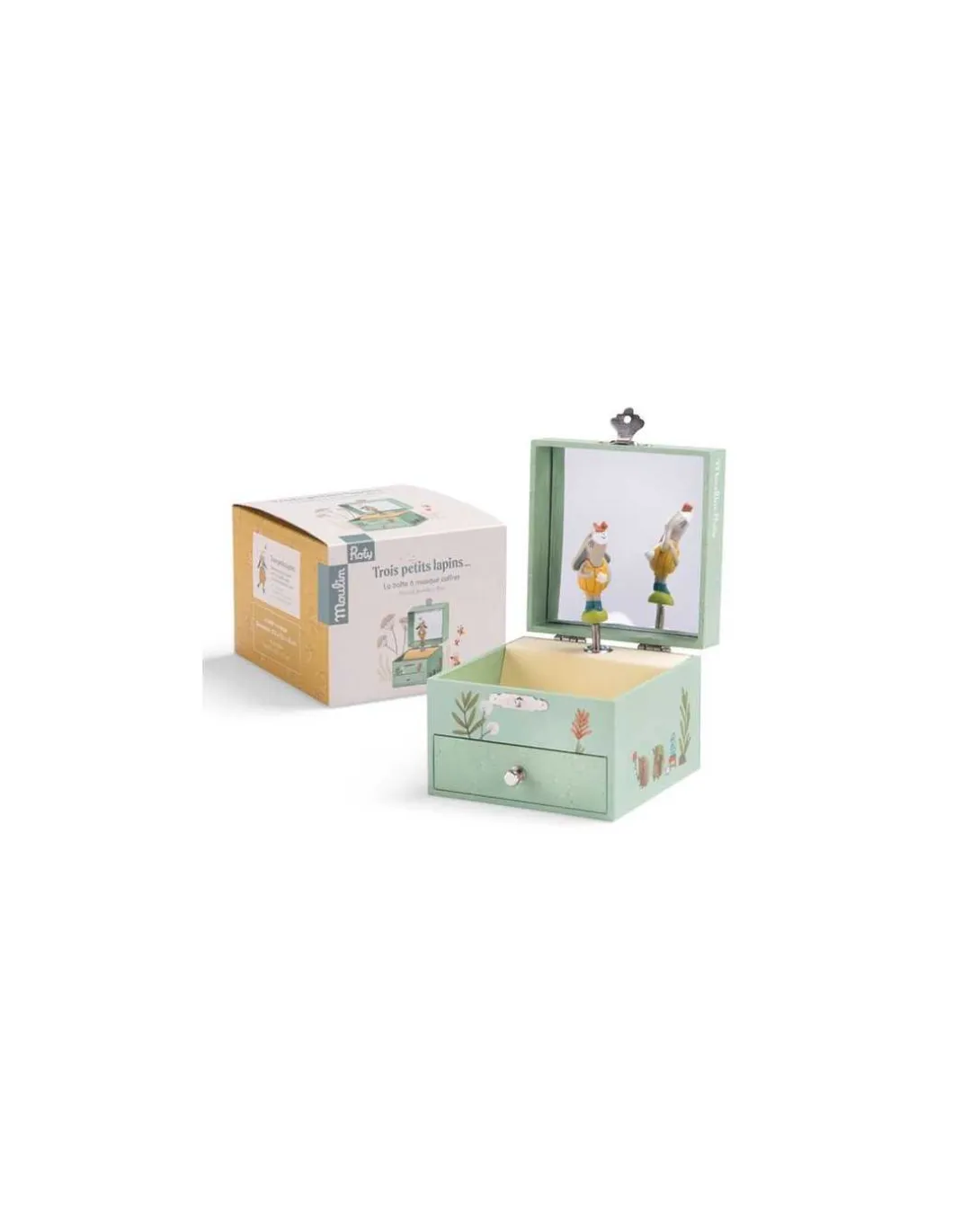 Boîte à musique coffret Trois Petits Lapins - Moulin Roty