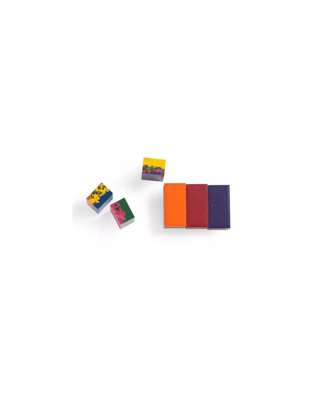 Boîte de 6 pierres de cire multicolores - Moulin Roty