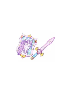 Bouclier licorne enchantée en mousse - Great Pretenders