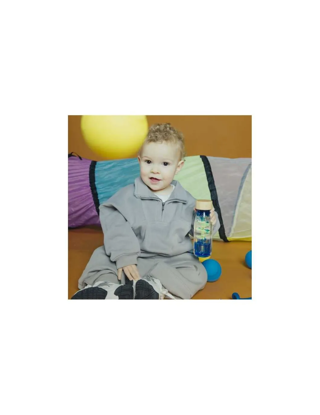 Bouteille sensorielle Move Spirale bleue - Petit Boum