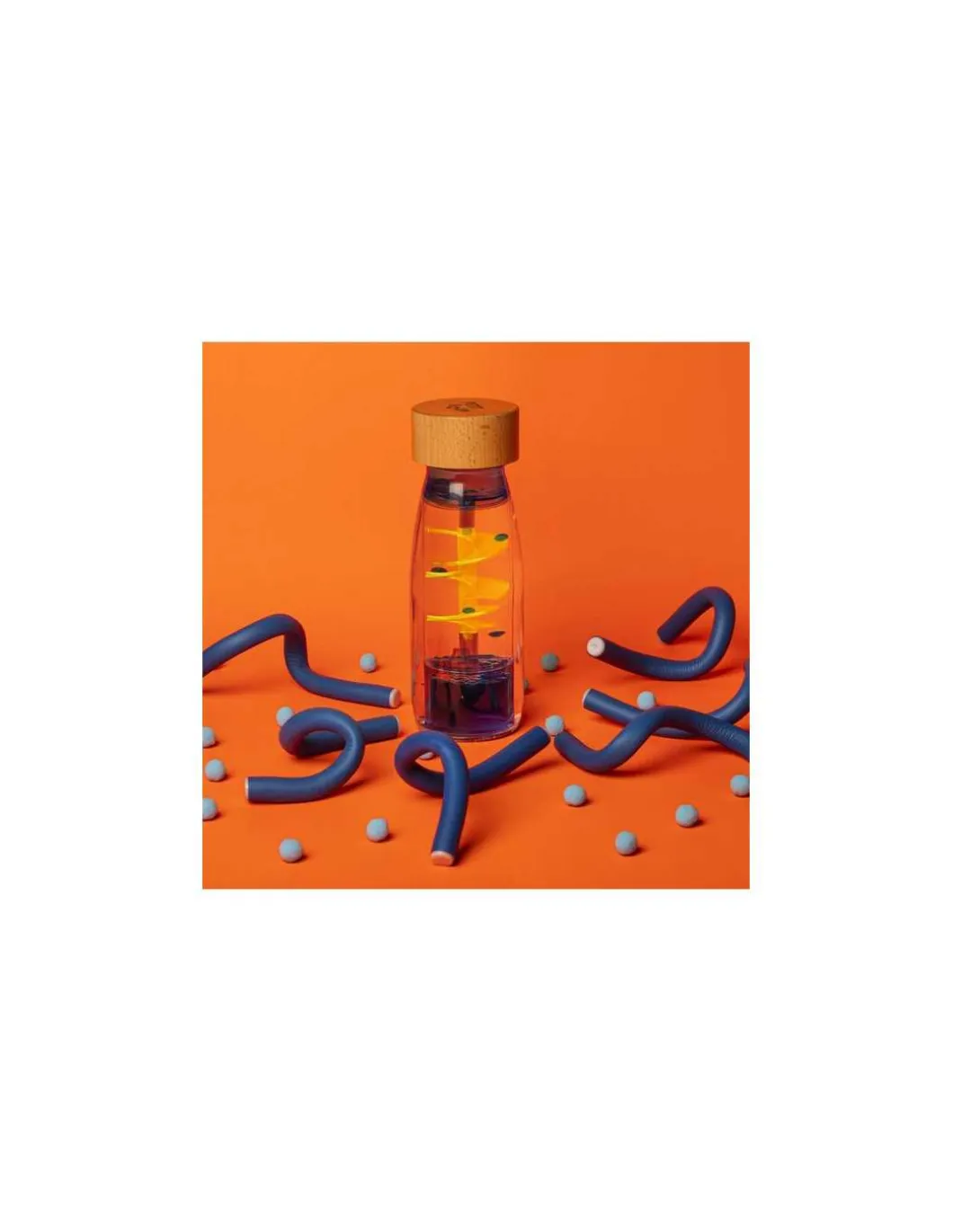 Bouteille sensorielle Move Spirale bleue - Petit Boum
