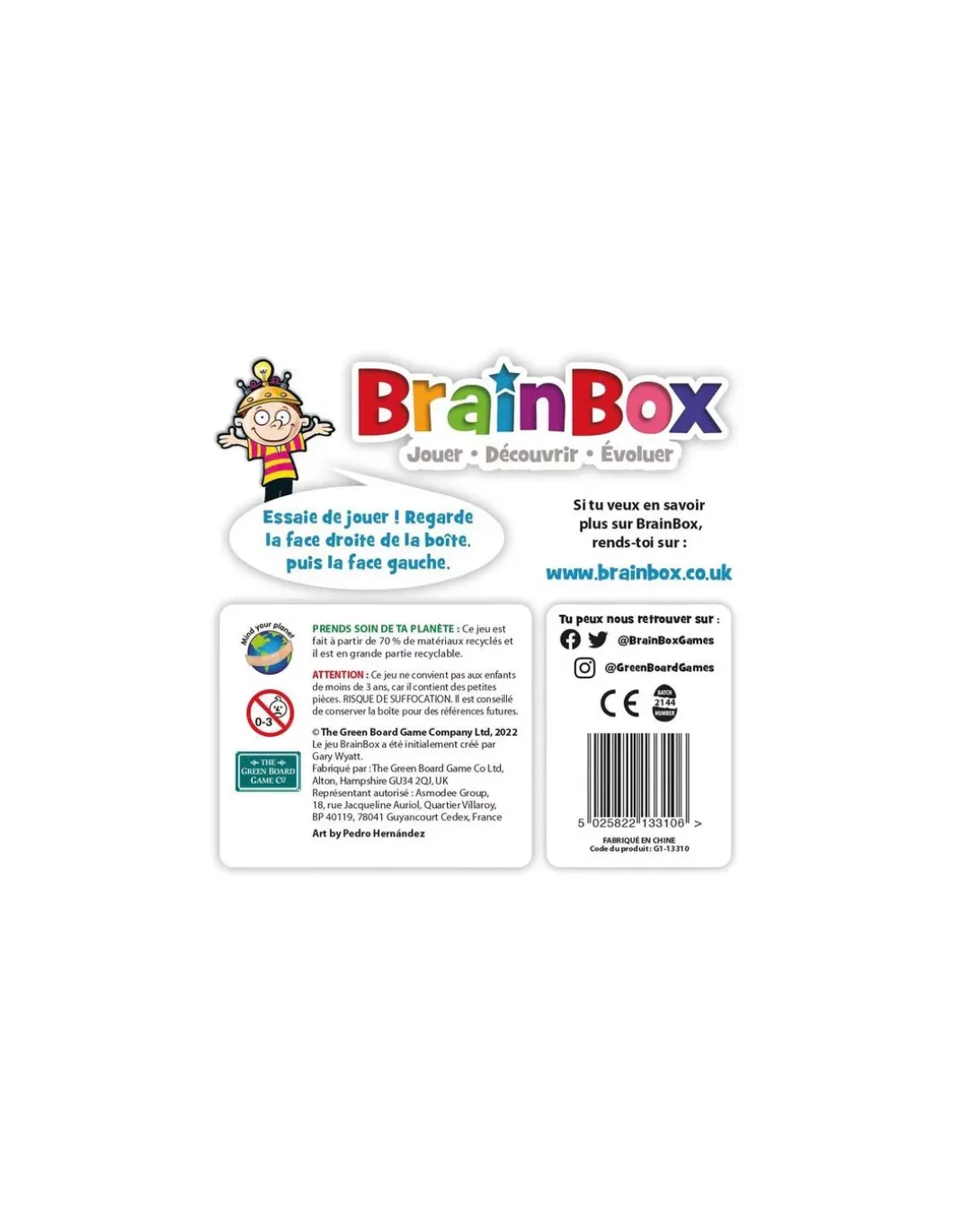 Brainbox des Tout Petits - jeu Asmodée