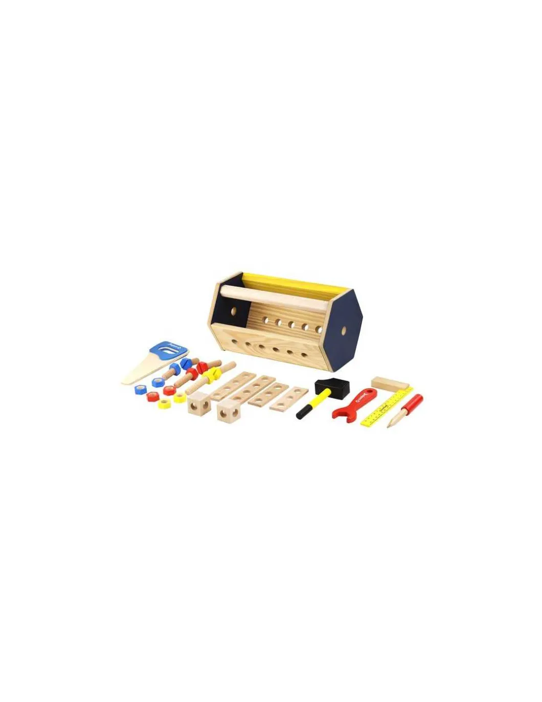 Caisse à outils en bois - Jeujura