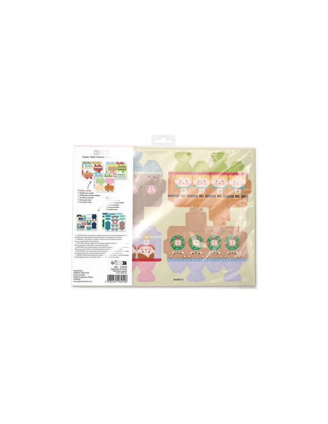 Calendrier de l'Avent Petit train surprise - Graine Créative