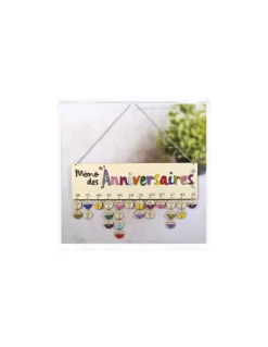 Calendrier des anniversaires en bois - Graine créative