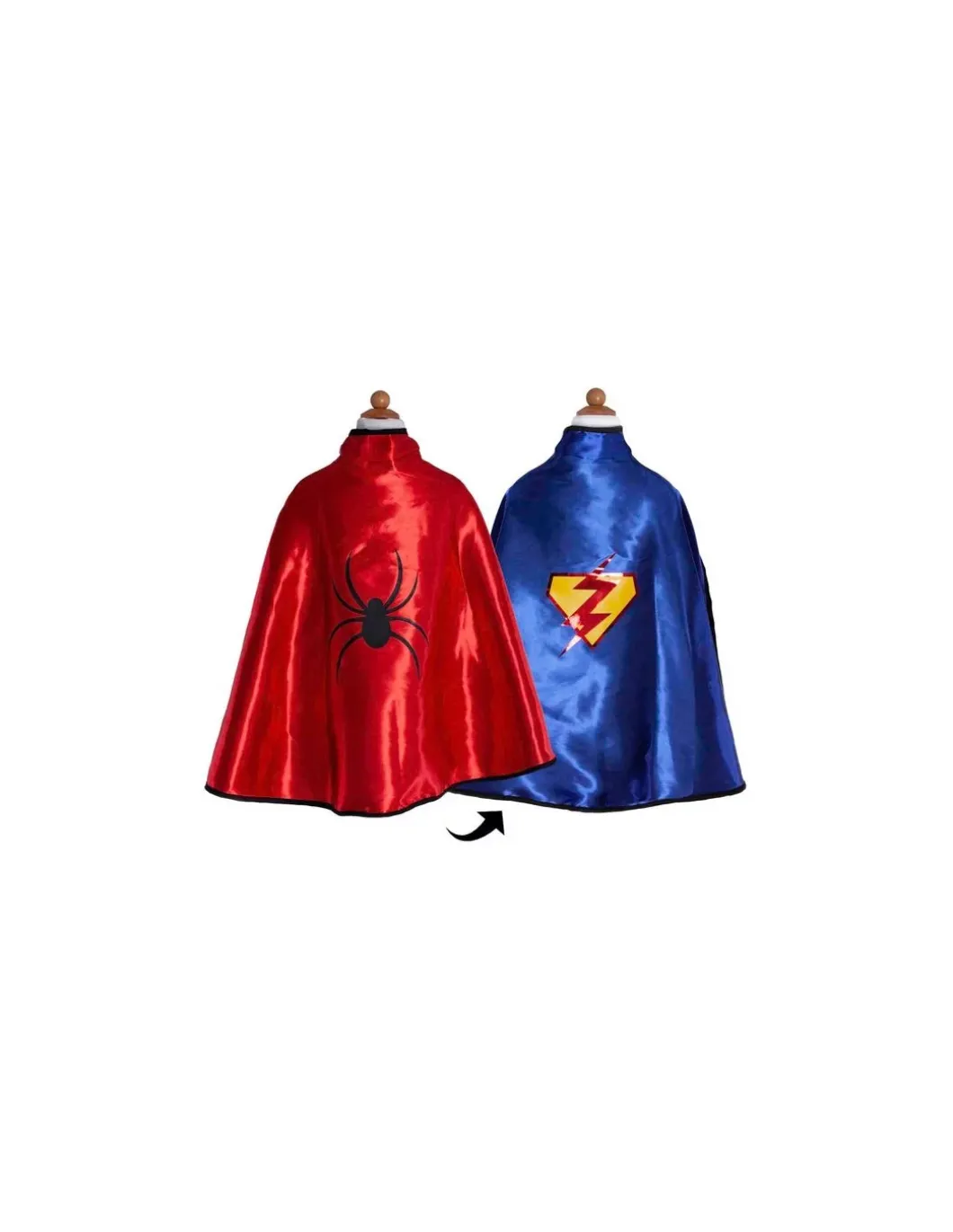 Cape et masque réversibles super héros 4-6 ans - Great Pretenders