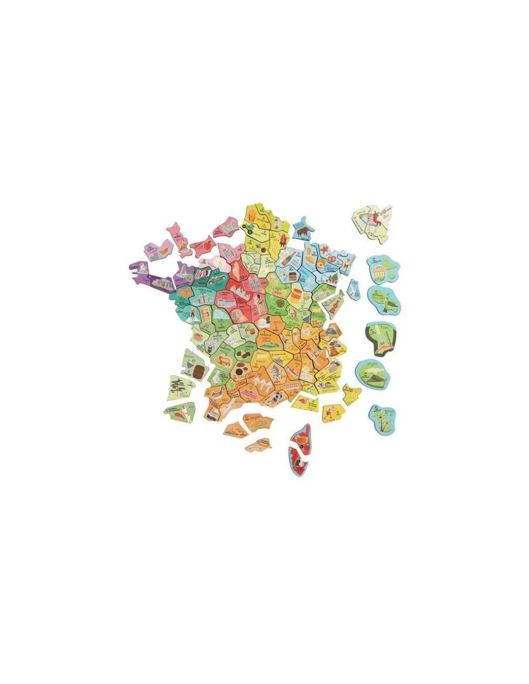 Carte de France magnétique - Jeujura