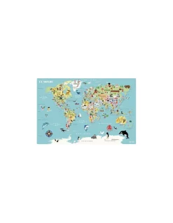 Carte du Monde magnétique Ingela P. Arrhenius - Vilac