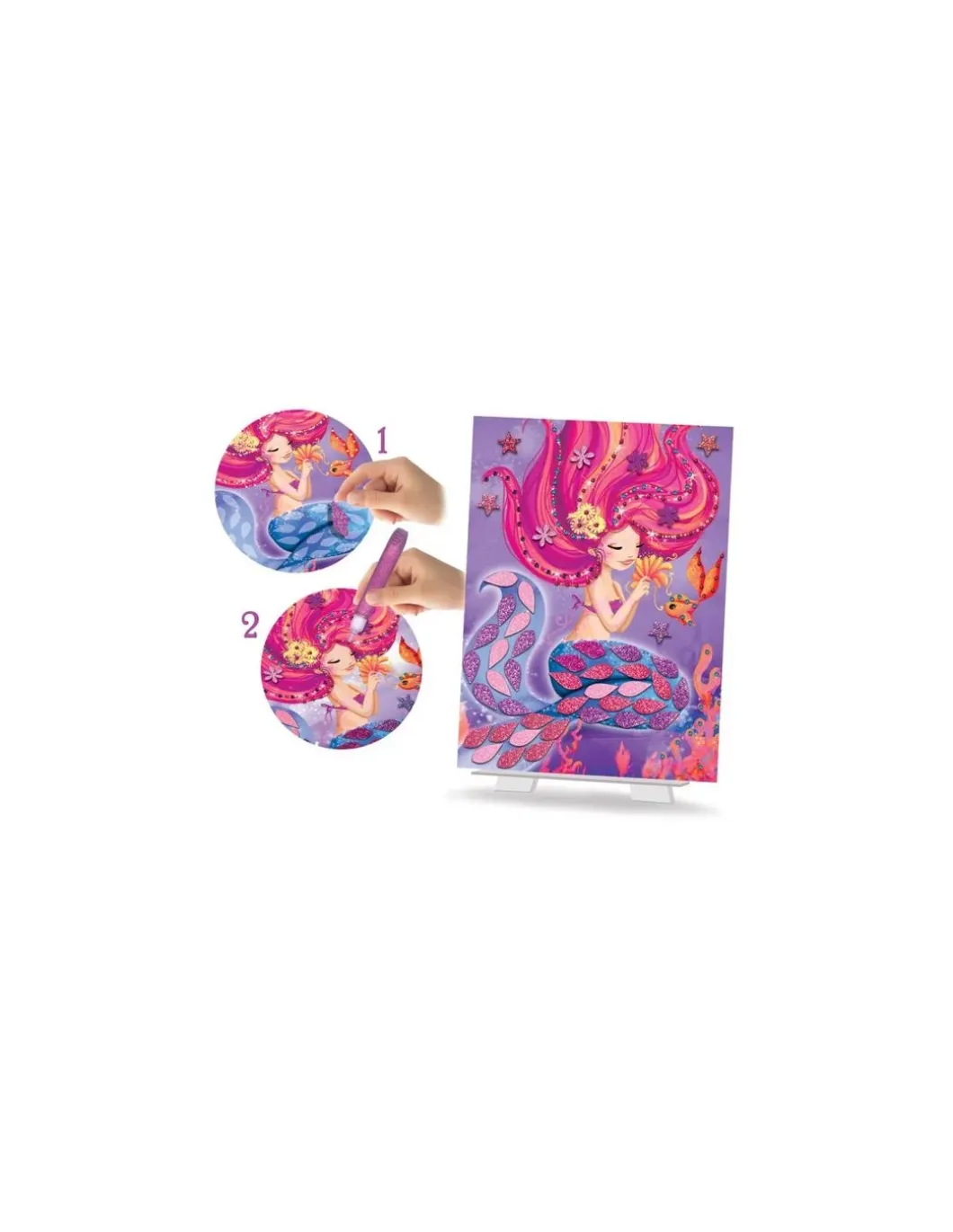 Cartes à créer Sirènes scintillantes - CréaLign'