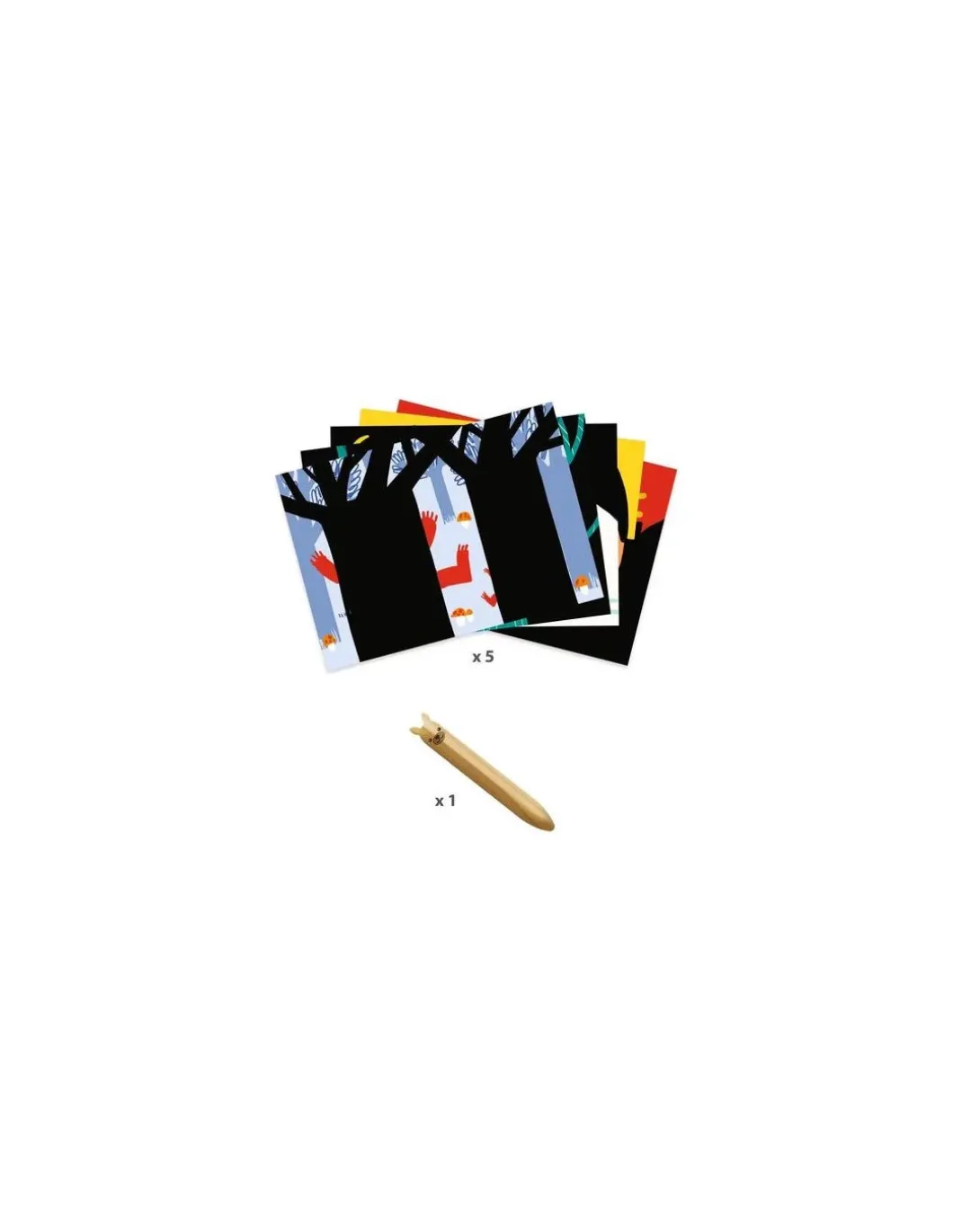 Cartes à gratter Animaux à découvrir - Djeco