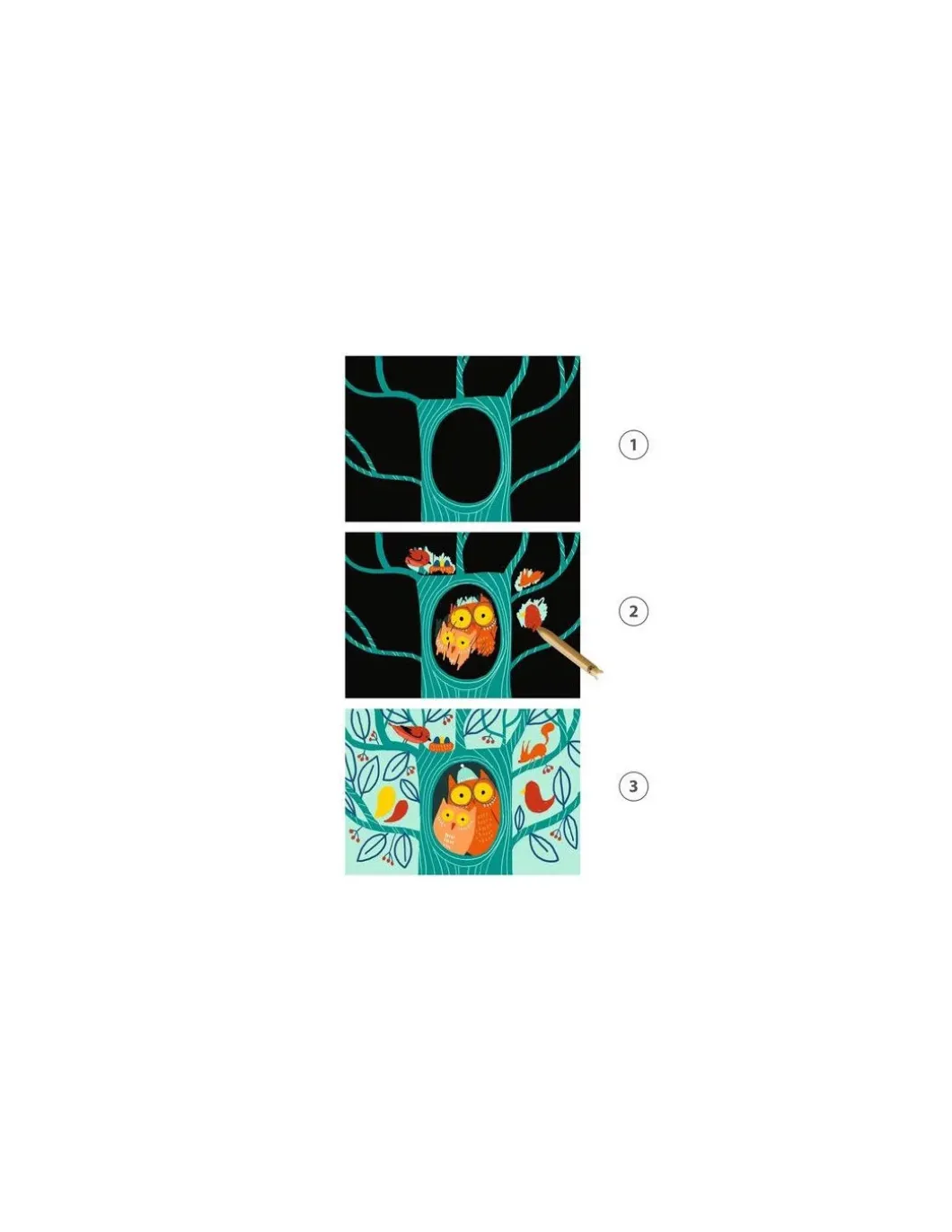 Cartes à gratter Animaux à découvrir - Djeco