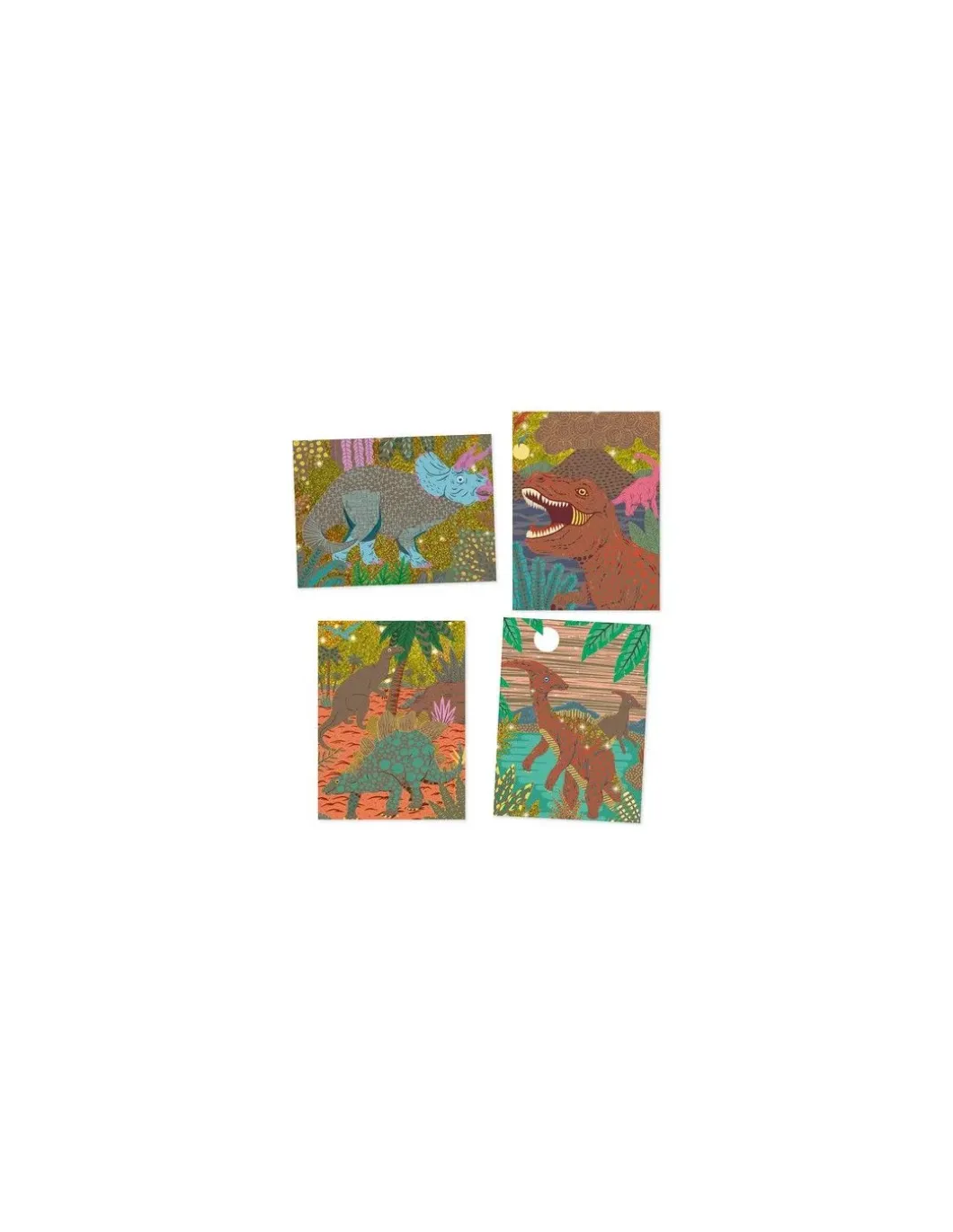 Cartes à gratter dinosaures - Djeco