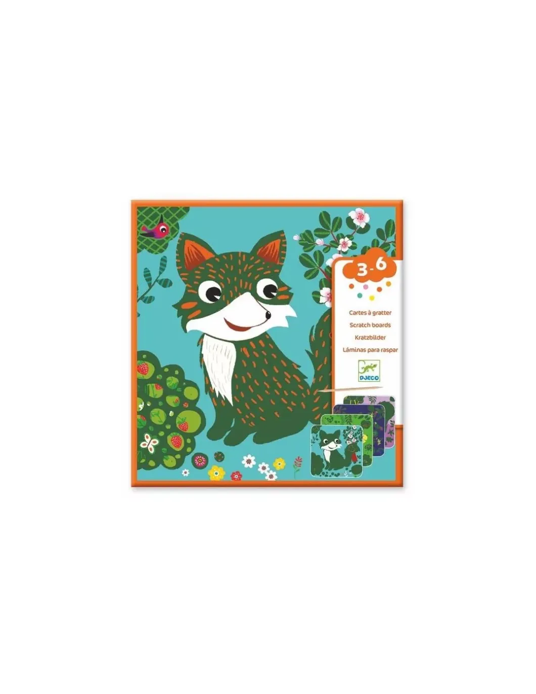 Cartes à gratter petites bêtes - Djeco