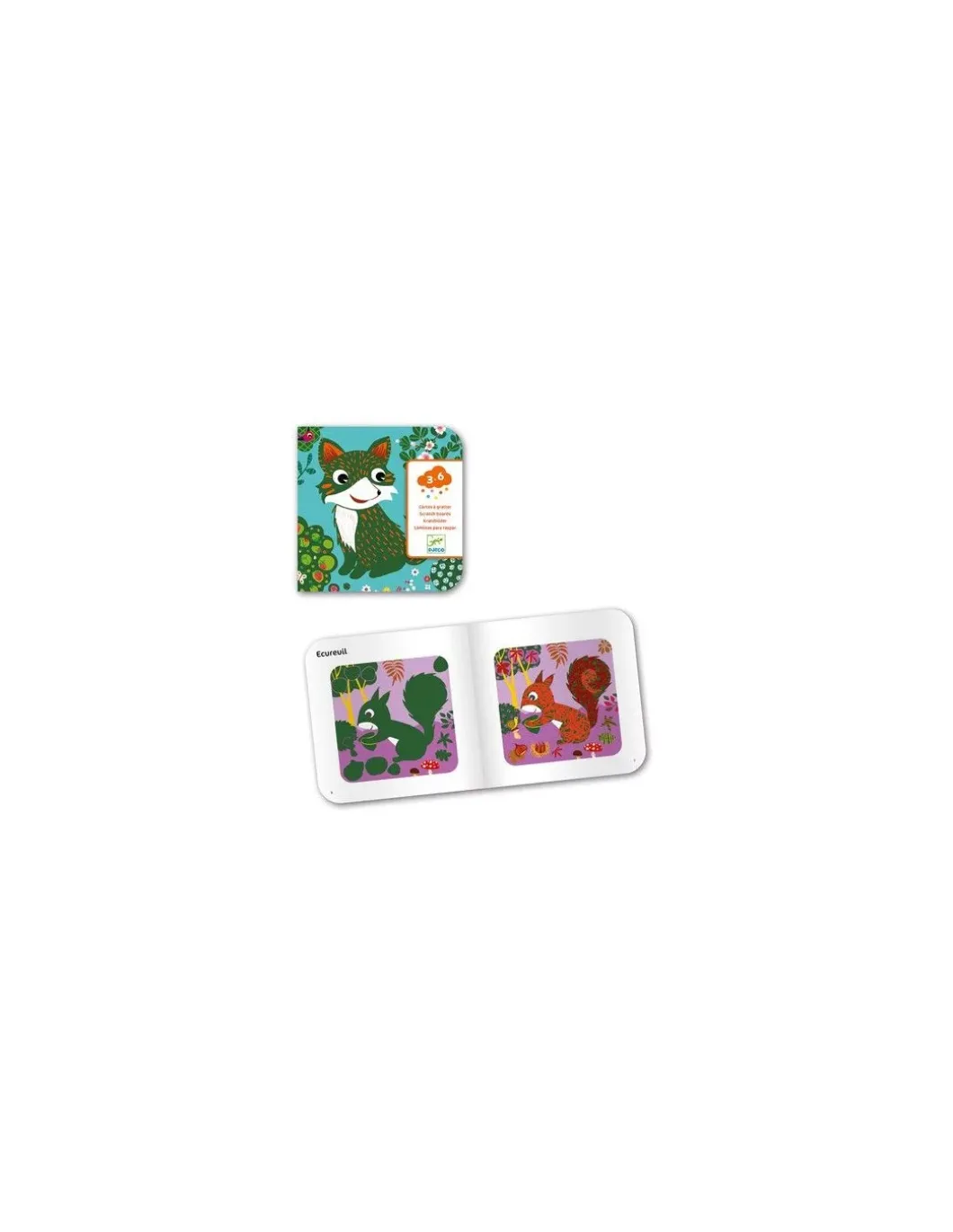 Cartes à gratter petites bêtes - Djeco