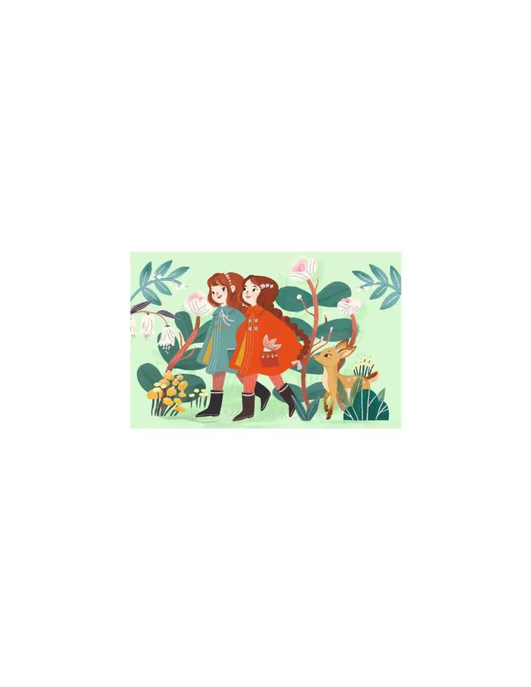 Cartes d'invitation Copines du jardin - Djeco