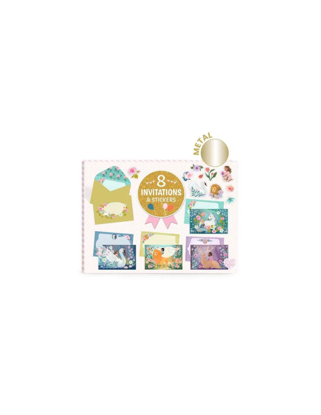 Cartes d'invitation Créatures merveilleuses - Djeco