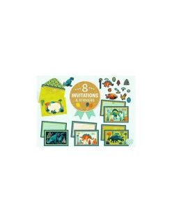 Cartes d'invitation Cric croc Dino Rock - Djeco