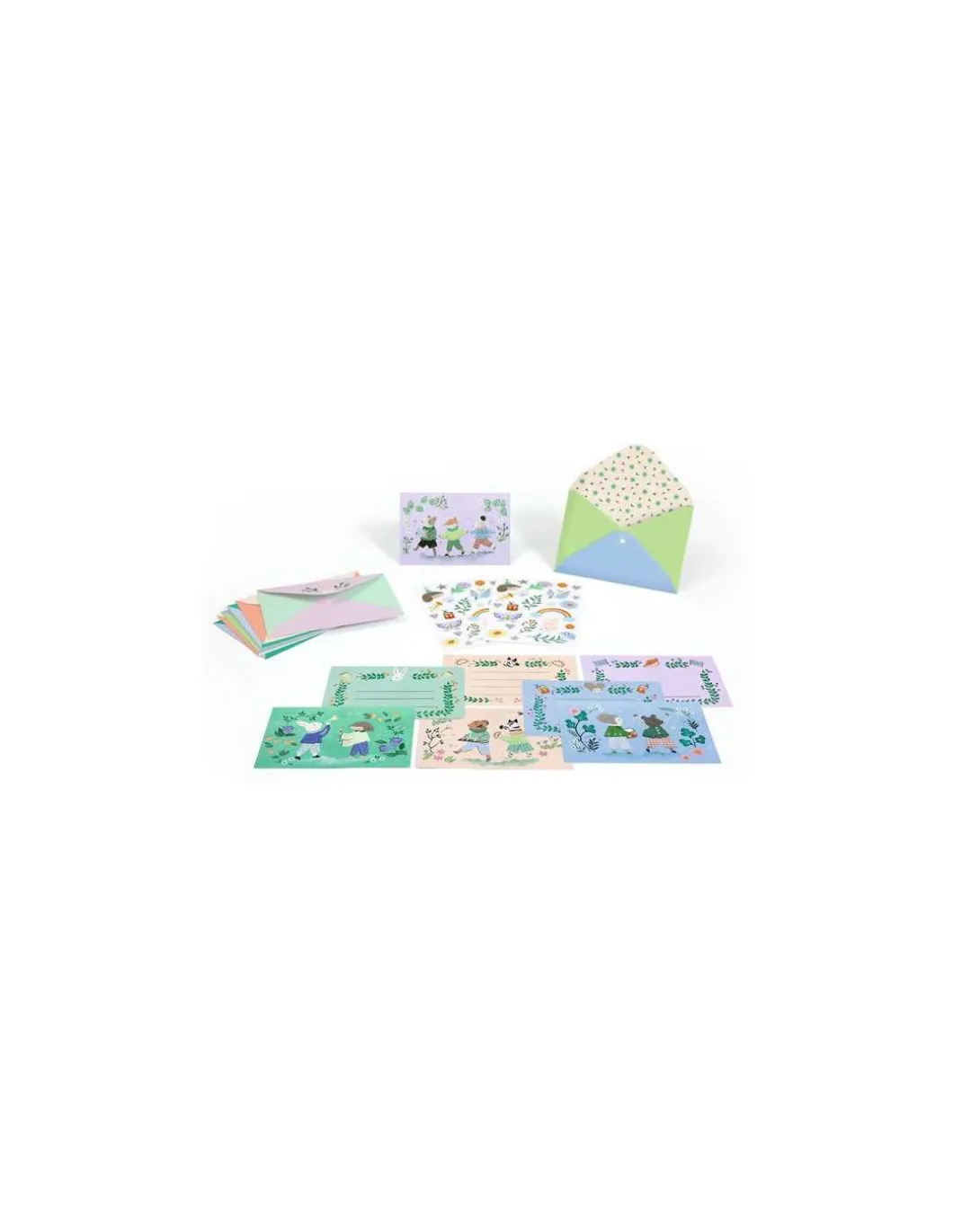 Cartes d'invitation Fanfare des animaux - Djeco