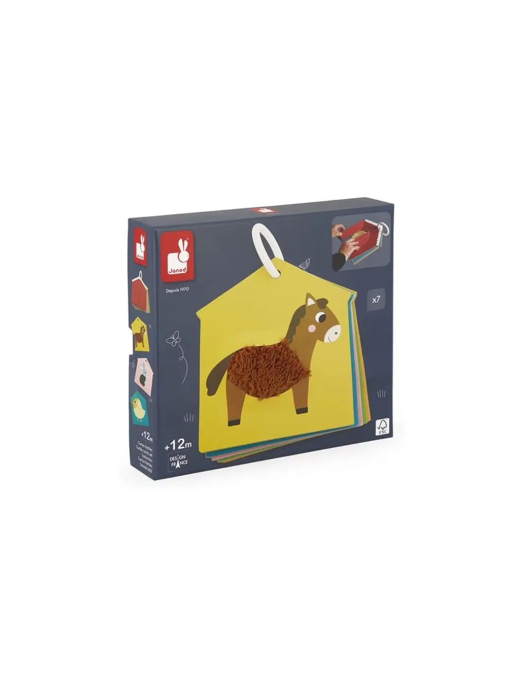 Cartes tactiles Ferme - Janod