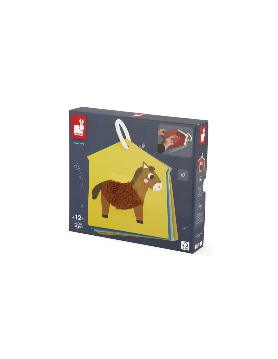 Cartes tactiles Ferme - Janod