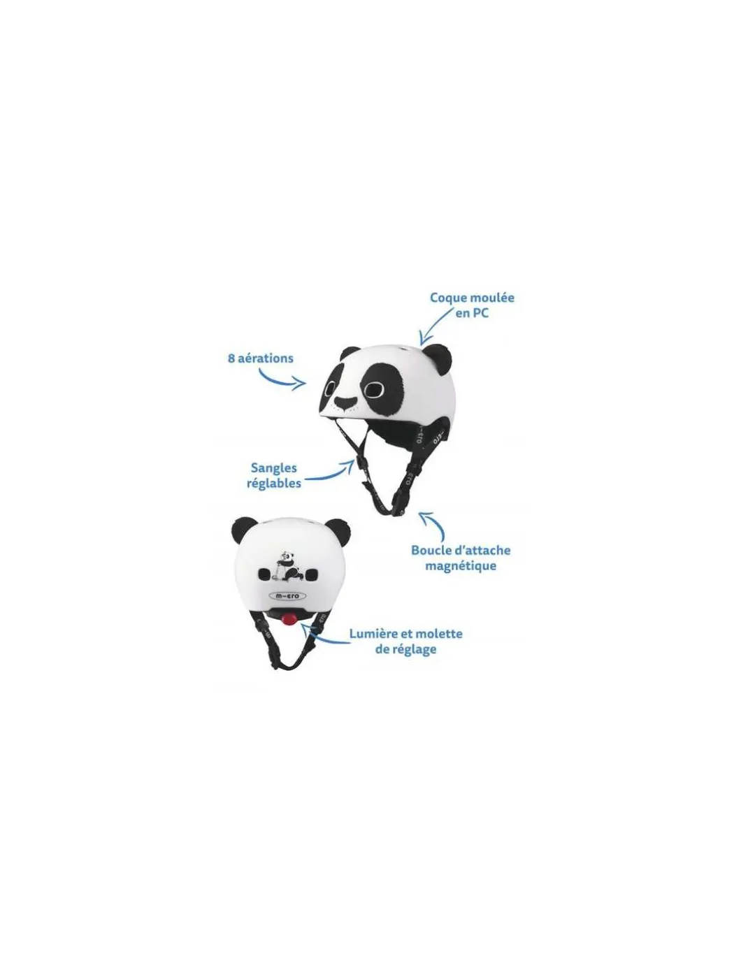 Casque enfant Panda 3D taille S - Micro Mobility