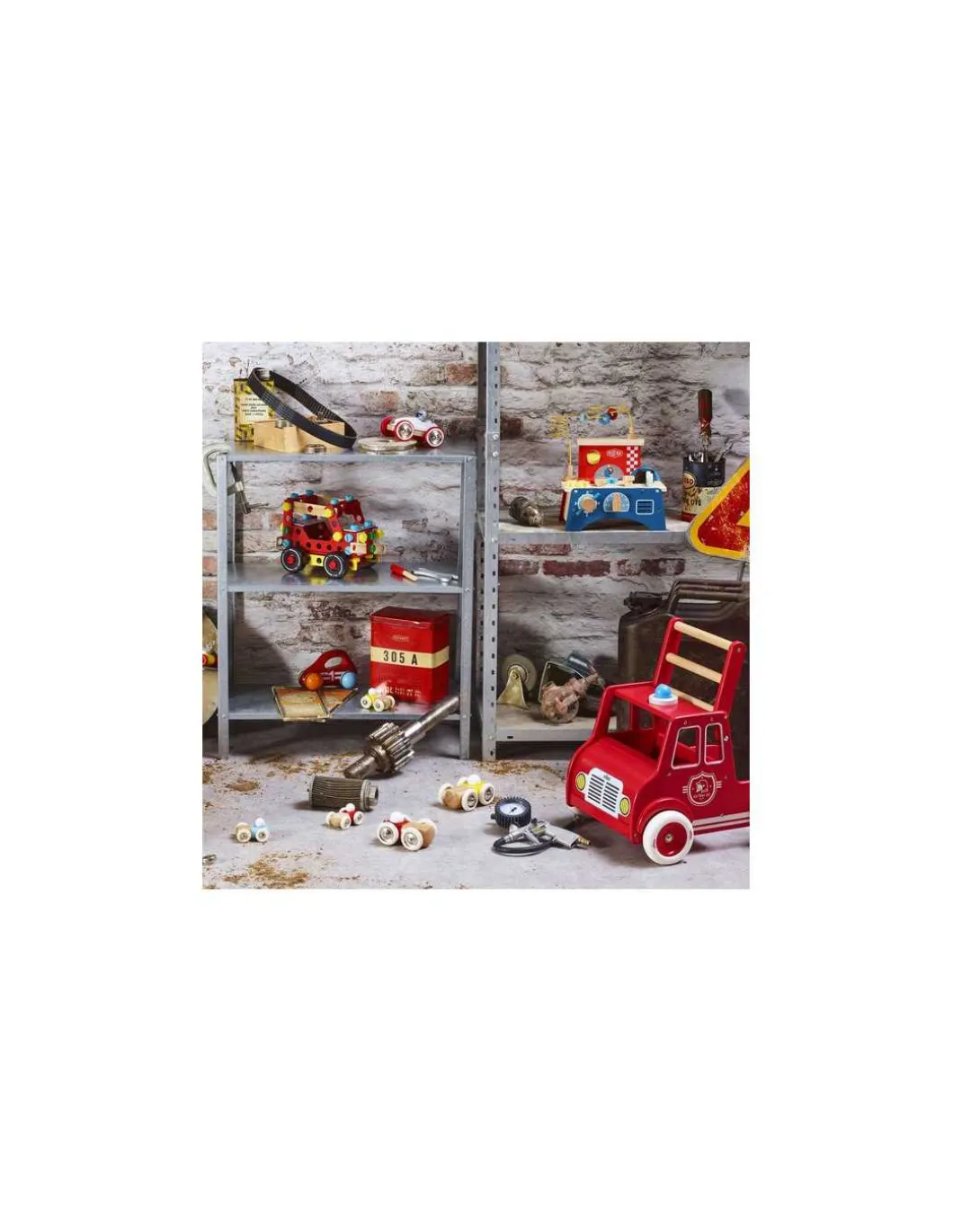 Chariot de marche camion de pompiers - Vilac