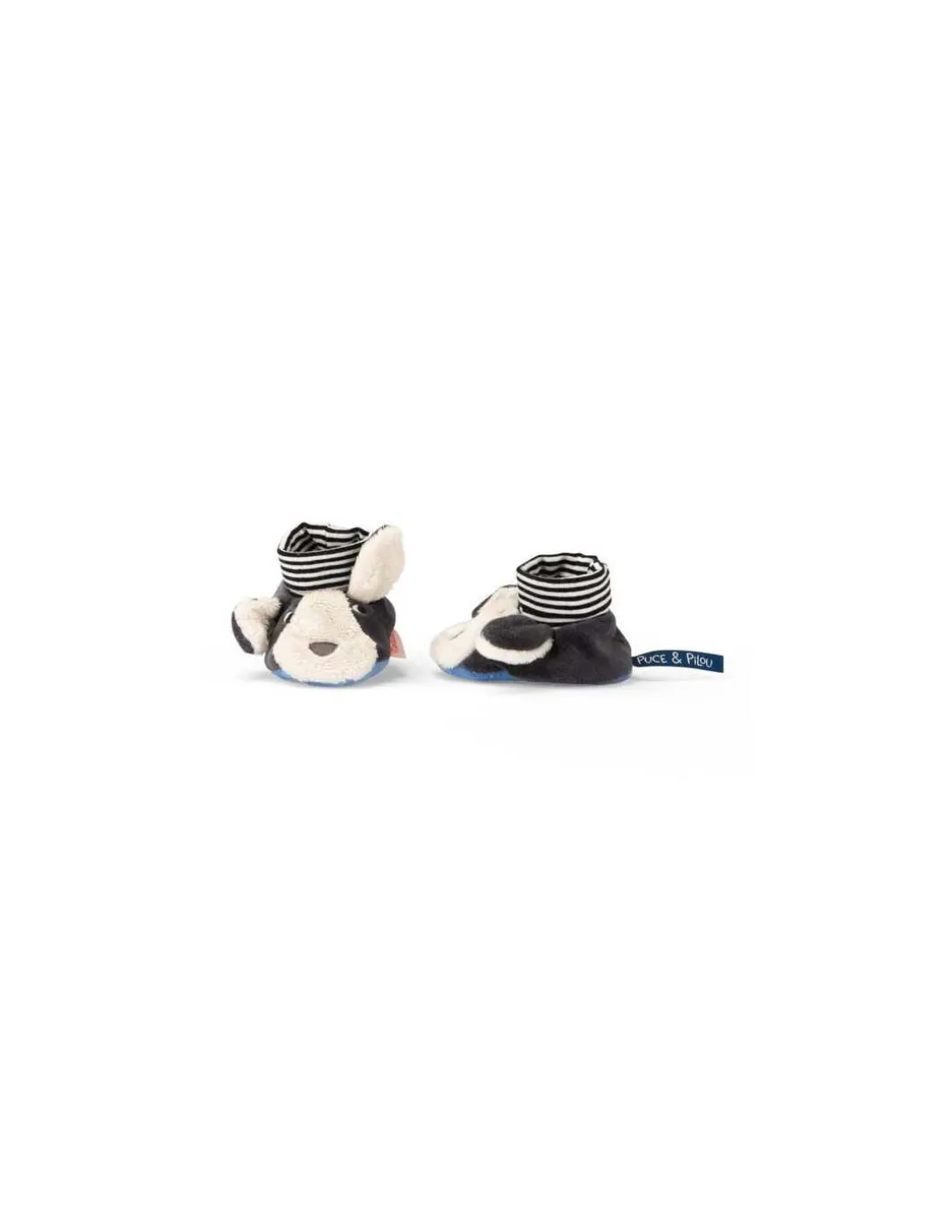 Chaussons chien Puce bleu Puce & Pilou - Moulin Roty