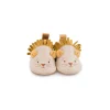 Chaussons cuir lion beige Sous mon baobab 6/12 m - Moulin Roty