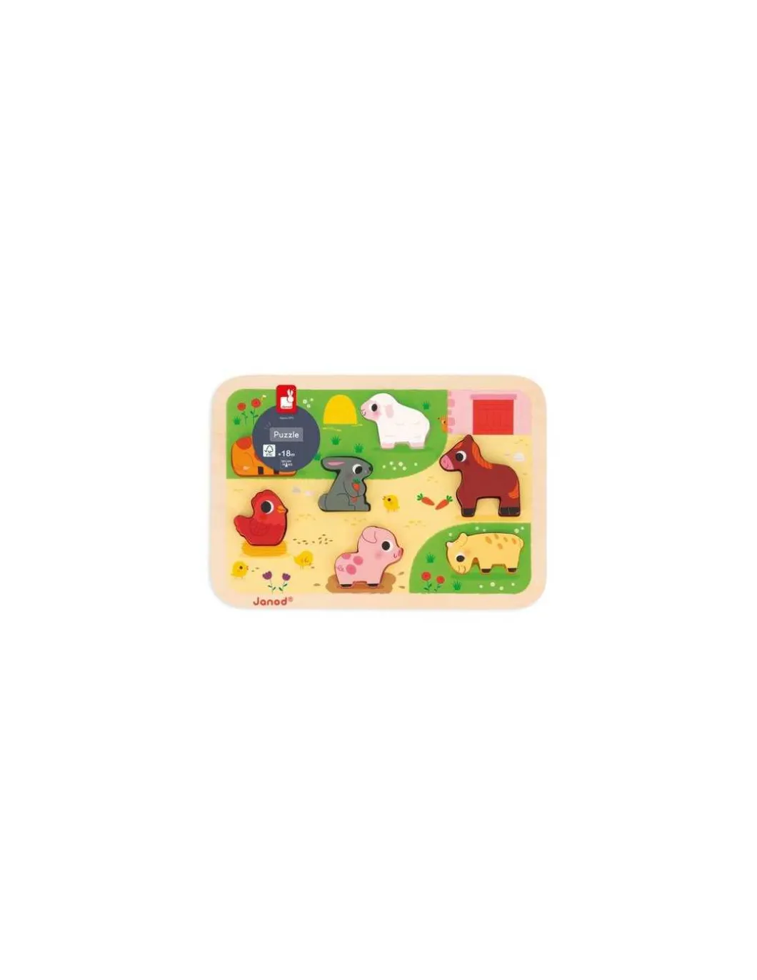 Chunky puzzle La ferme - Janod