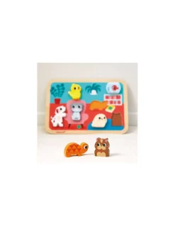 Chunky puzzle Les animaux familiers - Janod
