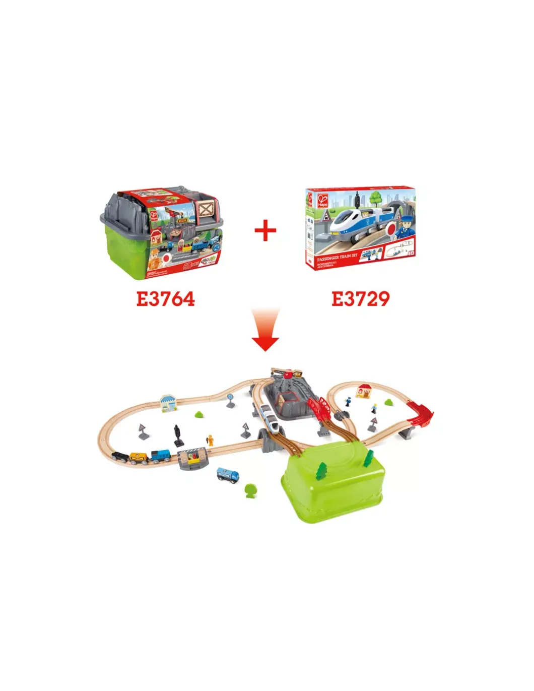 Circuit de train Railway bucket builder - Hape