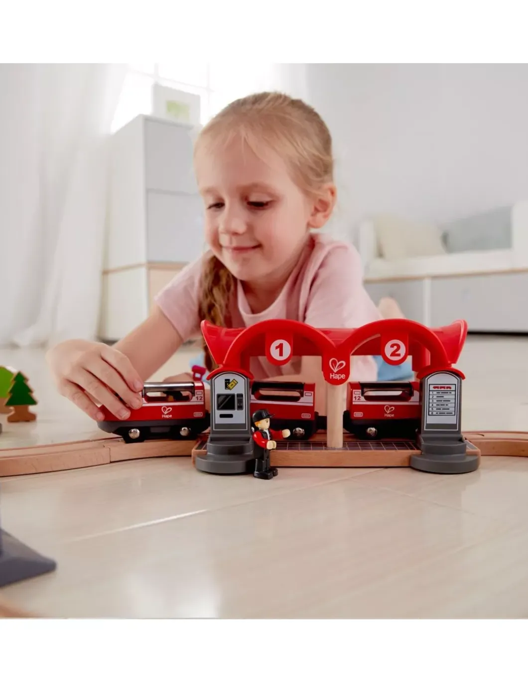 Circuit de train ville animée - Hape