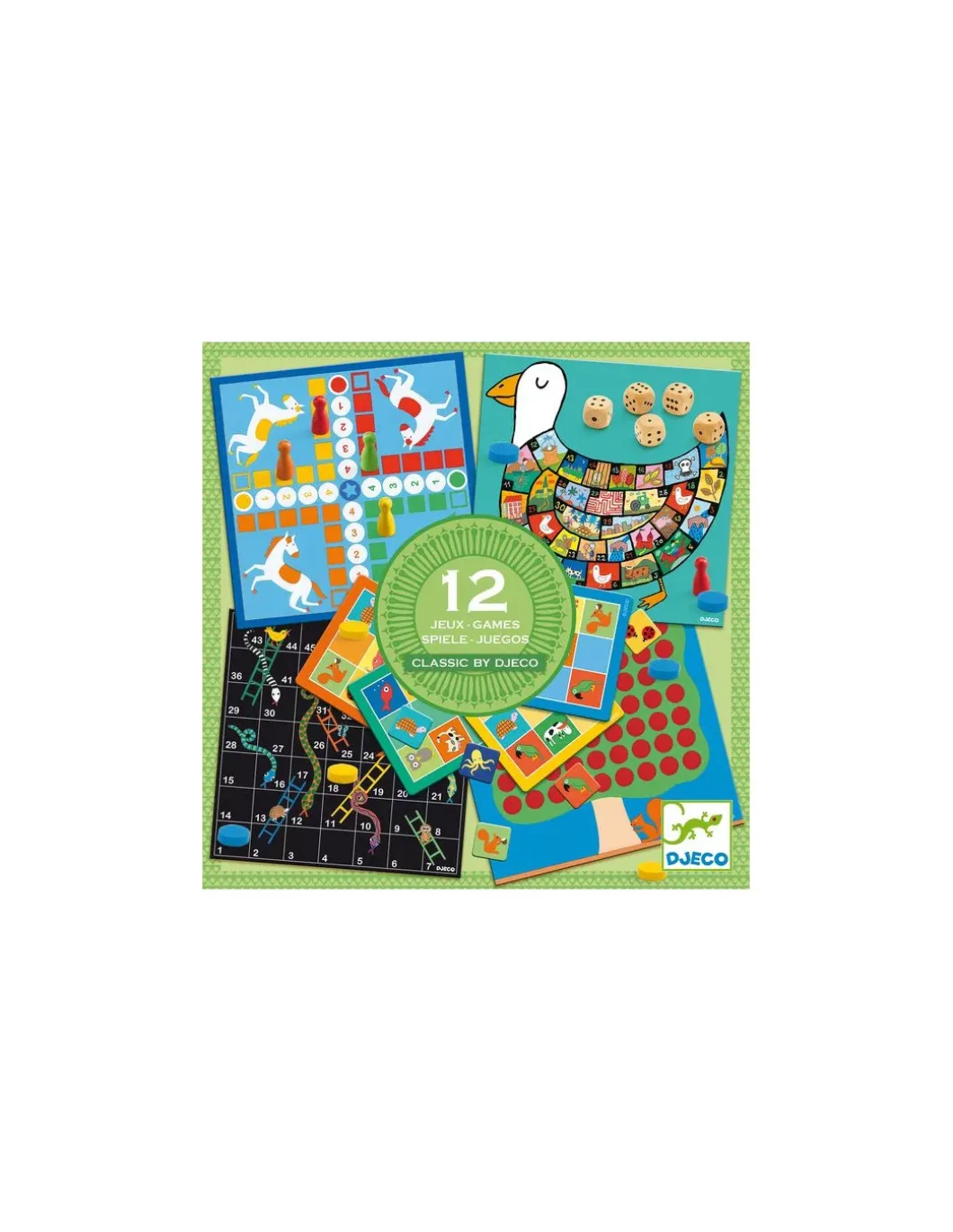 Classic box boîte de 12 jeux - Djeco