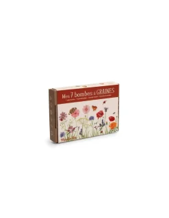 Coffret 7 bombes à graines Le jardin du Moulin - Moulin Roty