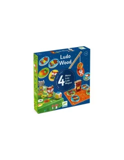 Coffret 4 jeux Ludo Wood - Djeco