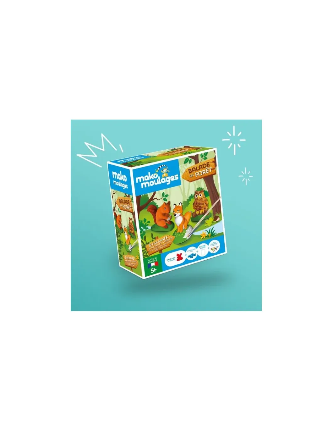 Coffret 3 moules Balade en forêt - Mako moulages