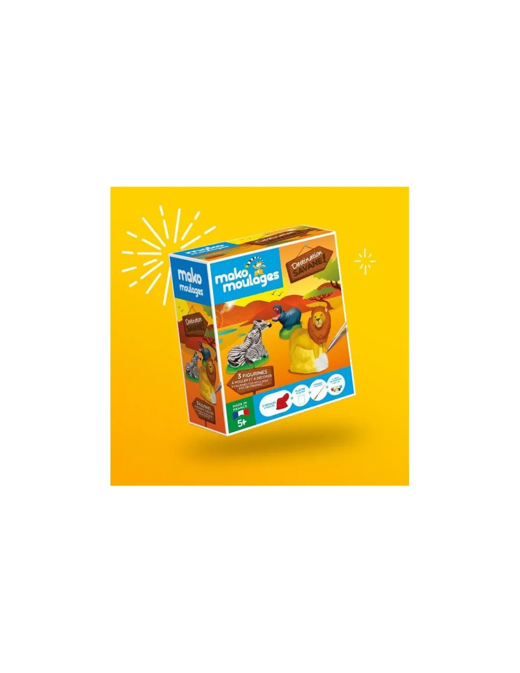 Coffret 3 moules destination savane - Mako moulages